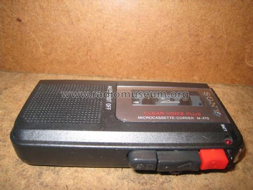 Microcassette-Corder M-470; Sony Corporation; (ID = 2103011) R-Player