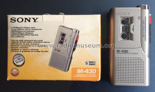 Microcassette-Corder M-430; Sony Corporation; (ID = 2788449) Sonido-V