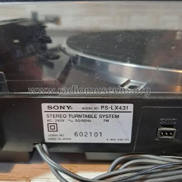PS-LX431; Sony Corporation; (ID = 2877083) Reg-Riprod