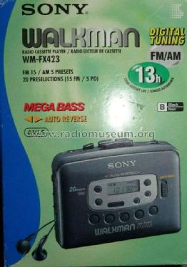 Radio Cassette Player - Walkman WM-FX-423; Sony Corporation; (ID = 2588604) Radio