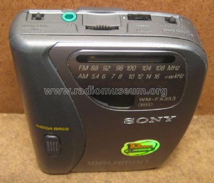 Radio Cassette Player WM-FX353; Sony Corporation; (ID = 2103749) Radio