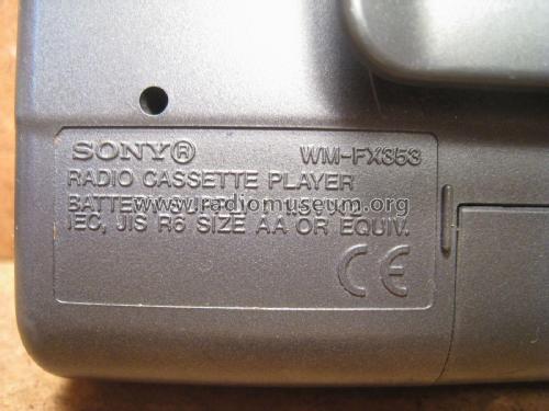 Radio Cassette Player WM-FX353; Sony Corporation; (ID = 2103752) Radio