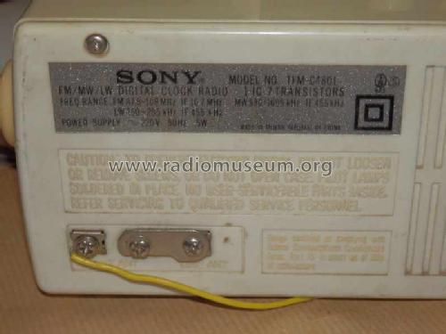 Solid State Digimatic FM/AM Digital Clock Radio TFM-C480W; Sony Corporation; (ID = 2249834) Radio