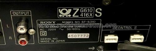 ST-S310; Sony Corporation; (ID = 2586155) Radio