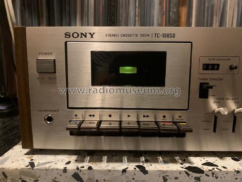 Stereo Cassette Deck TC-188 SD; Sony Corporation; (ID = 2445236) Reg-Riprod