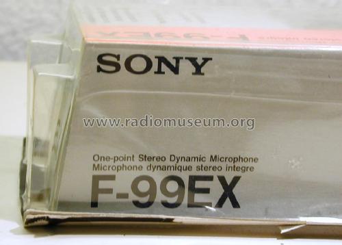 Stereo Dynamic Microphone F-99EX; Sony Corporation; (ID = 2352653) Microphone/PU