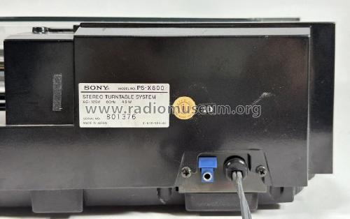 Stereo Turntable System PS-X800; Sony Corporation; (ID = 3001295) Enrég.-R