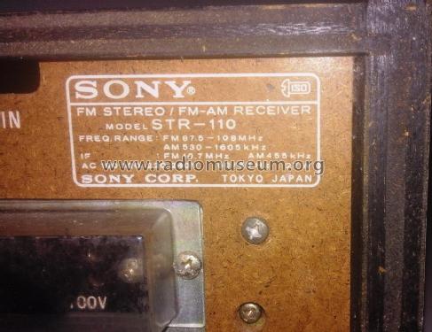 STR-110; Sony Corporation; (ID = 2245950) Radio