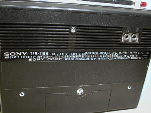 TFM-110 W; Sony Corporation; (ID = 2477552) Radio