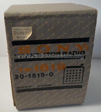 TR-1819; Sony Corporation; (ID = 2977668) Radio