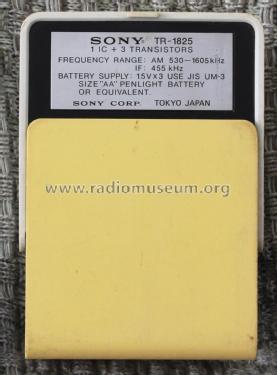 TR-1825; Sony Corporation; (ID = 2823108) Radio