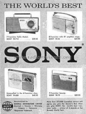 TR-712; Sony Corporation; (ID = 2804950) Radio