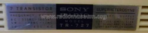 TR-727; Sony Corporation; (ID = 2581726) Radio