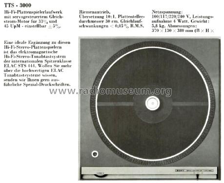 TTS-3000; Sony Corporation; (ID = 2218400) R-Player