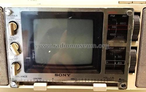 TV-FM/AM Receiver Stereo Cass FX-414; Sony Corporation; (ID = 2590785) TV Radio