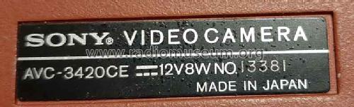 Videocorder - Video Camera AVC-3420CE; Sony Corporation; (ID = 2588565) TV-studio