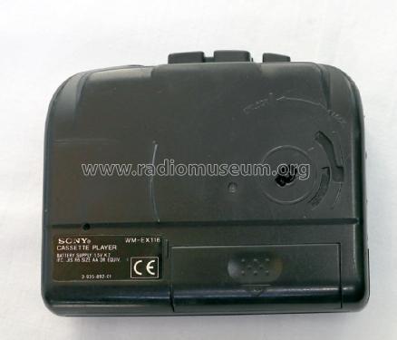 Walkman Cassette Player WM-EX116; Sony Corporation; (ID = 2413877) R-Player