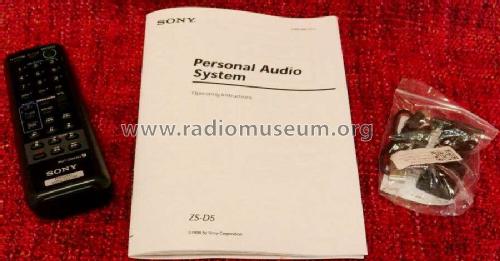 Personal Audio System ZS-D5; Sony Corporation; (ID = 2427284) Radio