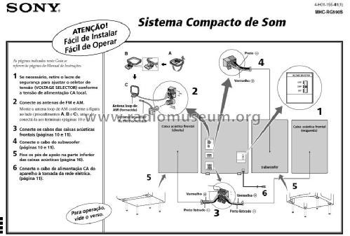 Sistema Compacto de Som MHC-RG590S; Sony do Brasil, Sony (ID = 1982548) Radio