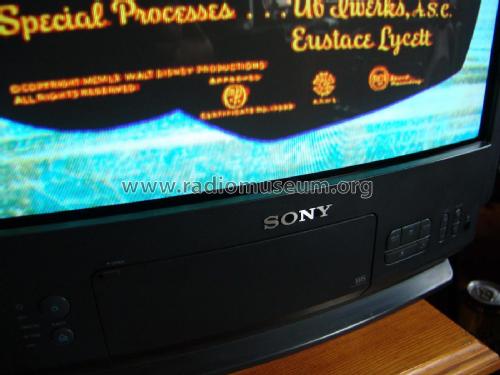 Trinitron Color Video TV - VHS Video Combo Black Trinitron KV-V2110K/P Ch= TE-1; Sony España; Hispano (ID = 3073835) Fernseh-E