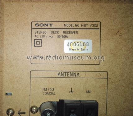 Compact Hi-Fidelity Stereo System HST-V302; Sony España; Hispano (ID = 2396034) Radio