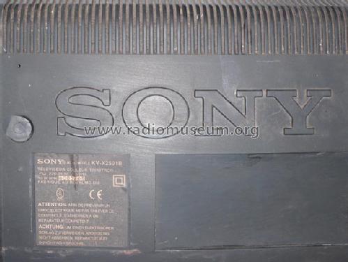 KV-X2501B; Sony Corporation; (ID = 1628711) Television