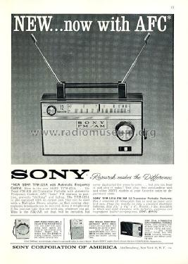 12 Transistor TFM-121A; Sony Corporation; (ID = 1595345) Radio