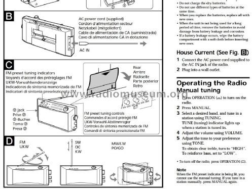 4 Bands Radio ICF-1000L; Sony Corporation; (ID = 1496373) Radio