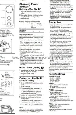 4 Bands Radio ICF-1000L; Sony Corporation; (ID = 1496374) Radio