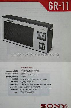 6R-11; Sony Corporation; (ID = 824043) Radio