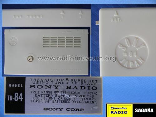 8 Transistor TR-84; Sony Corporation; (ID = 689267) Radio