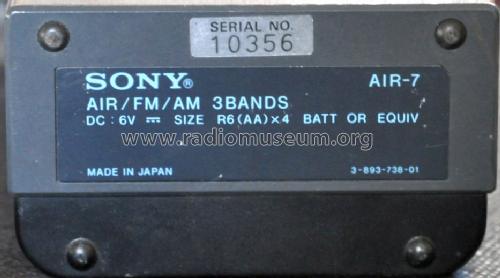 AIR-7; Sony Corporation; (ID = 1607746) Radio