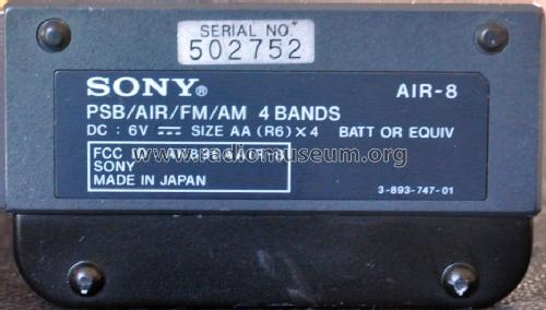 AIR-8; Sony Corporation; (ID = 1607732) Radio