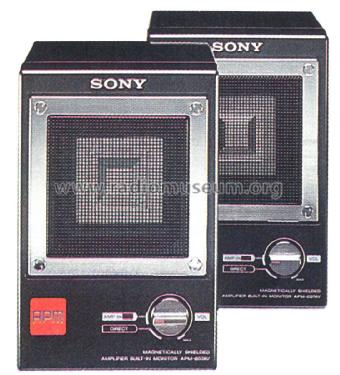 Amplifier Built-In Monitor Loudspeakers APM-007AV; Sony Corporation; (ID = 1978542) Altavoz-Au