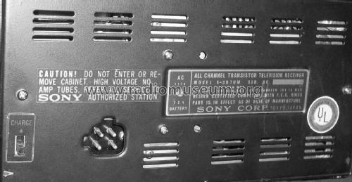 All Channel Transistor Television Receiver TV 5-307UW; Sony Corporation; (ID = 1812463) Television