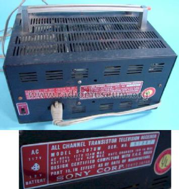 All Channel Transistor Television Receiver TV 5-307UW; Sony Corporation; (ID = 670119) Fernseh-E