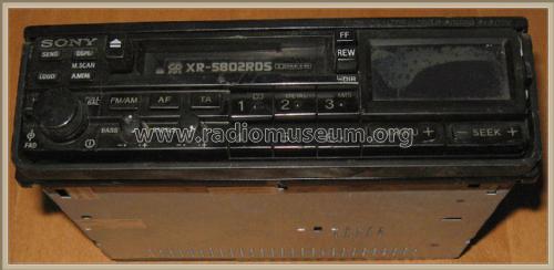 FM/AM Cassette Car Stereo XR-5802RDS; Sony Corporation; (ID = 2008525) Car Radio