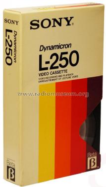 Beta ß Video Cassette ; Sony Corporation; (ID = 1821211) Altri tipi