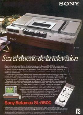 Betamax SL-5800; Sony Corporation; (ID = 1813339) R-Player