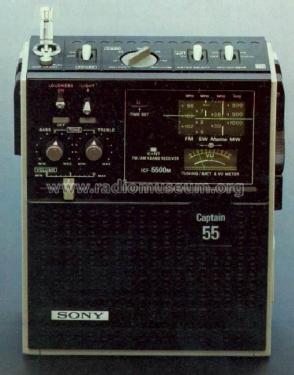 Captain 55 ICF-5500M; Sony Corporation; (ID = 495976) Radio