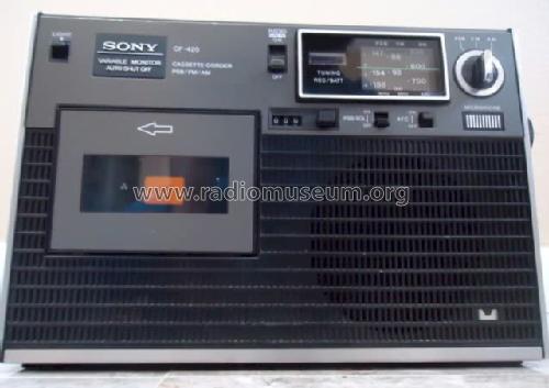 Cassette-Corder PSB/FM/AM 3 Bands CF-420; Sony Corporation; (ID = 1235770) Radio