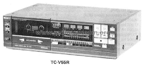 Stereo Cassette Deck TC-V55R; Sony Corporation; (ID = 1190848) Sonido-V