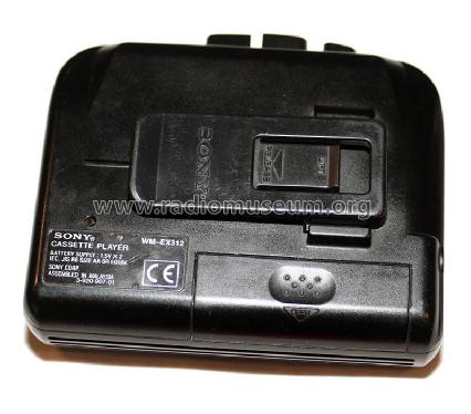 Cassette Player WM-EX312; Sony Corporation; (ID = 2055882) Enrég.-R