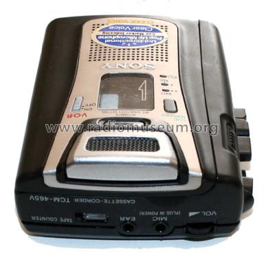 Cassette-Corder TCM-465V; Sony Corporation; (ID = 1643101) Sonido-V