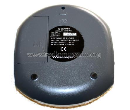 CD Walkman D-E350; Sony Corporation; (ID = 1986109) Ton-Bild