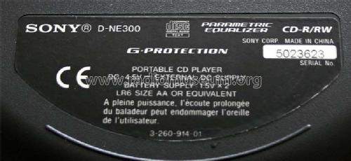 CD Walkman D-NE300; Sony Corporation; (ID = 1798076) R-Player