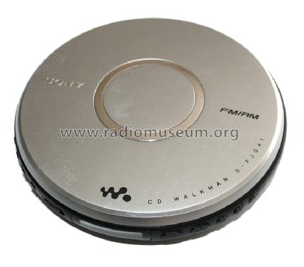 CD Walkman with Tuner D-FJ041 Radio Sony Corporation; | Radiomuseum