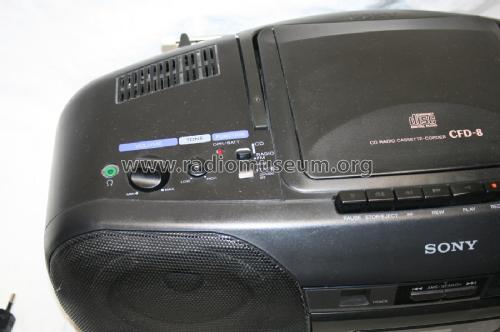 CD Radio Cassette-Corder CFD-8; Sony Corporation; (ID = 2052849) Radio