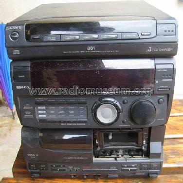 Compact Disc Deck Receiver HCD-H881; Sony Corporation; (ID = 1430117) Radio