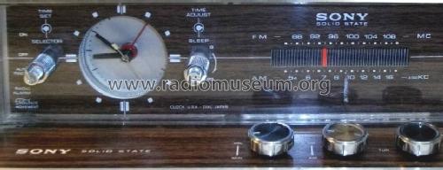 9 Transistor 2 Band Clock Radio 8FC-58W; Sony Corporation; (ID = 1411858) Radio